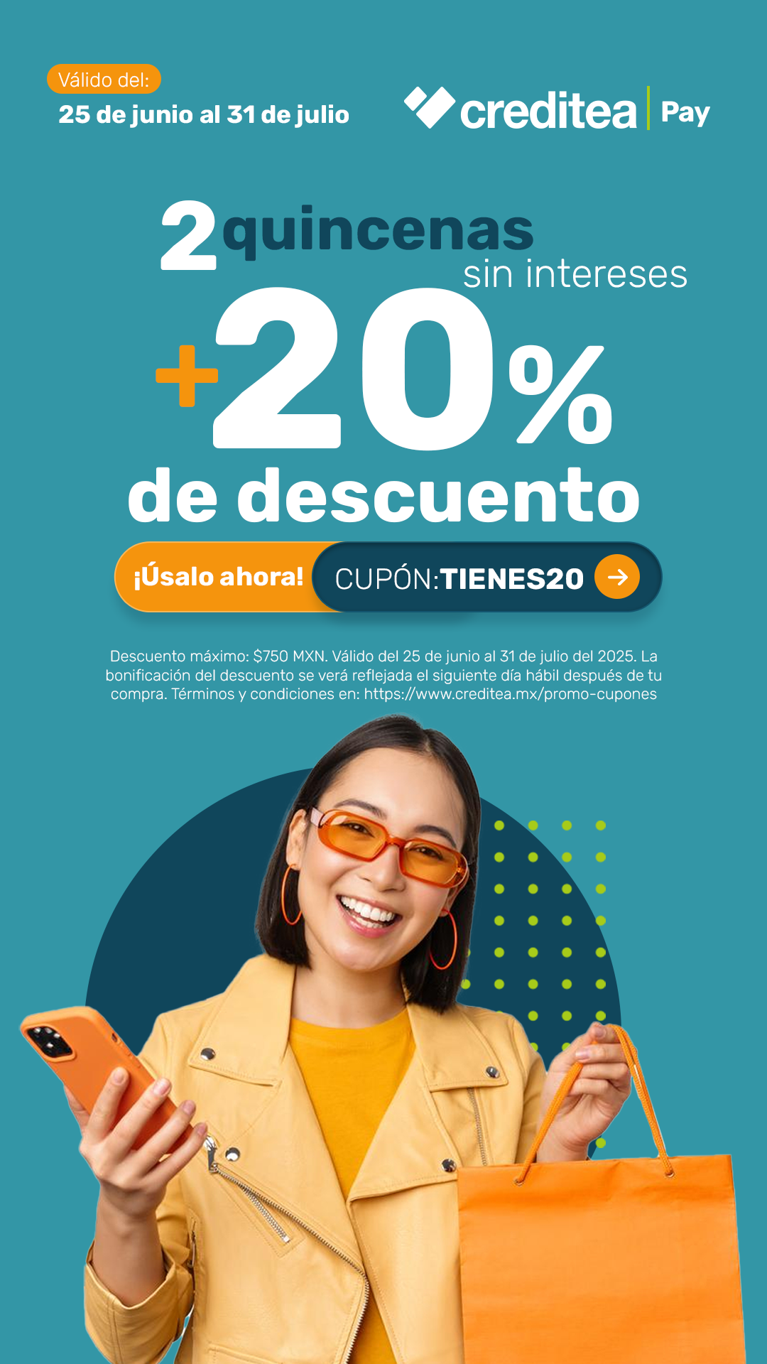 descuentos con creditea julio 2025